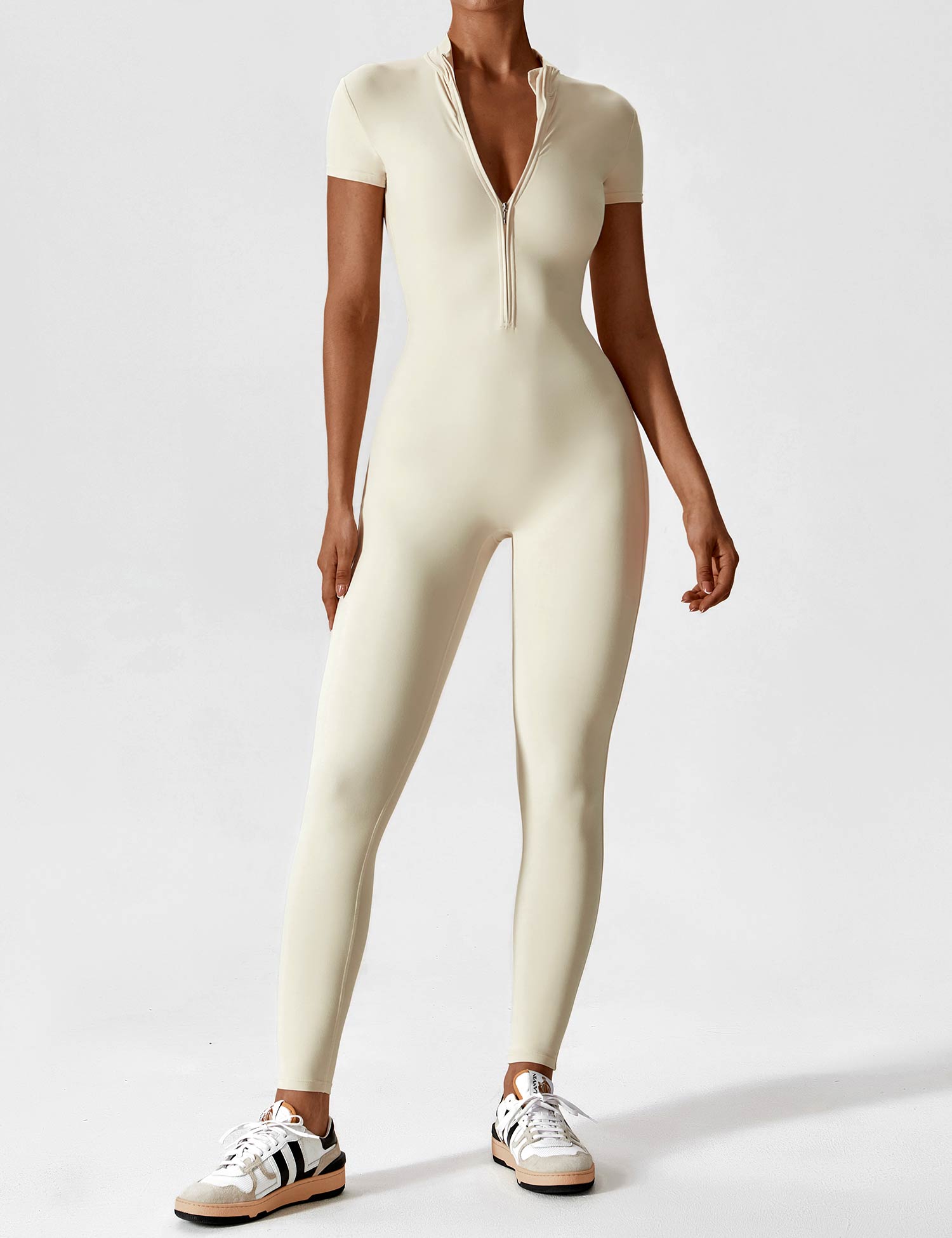 Lina | Naadloze Full-Zip Bodysuit
