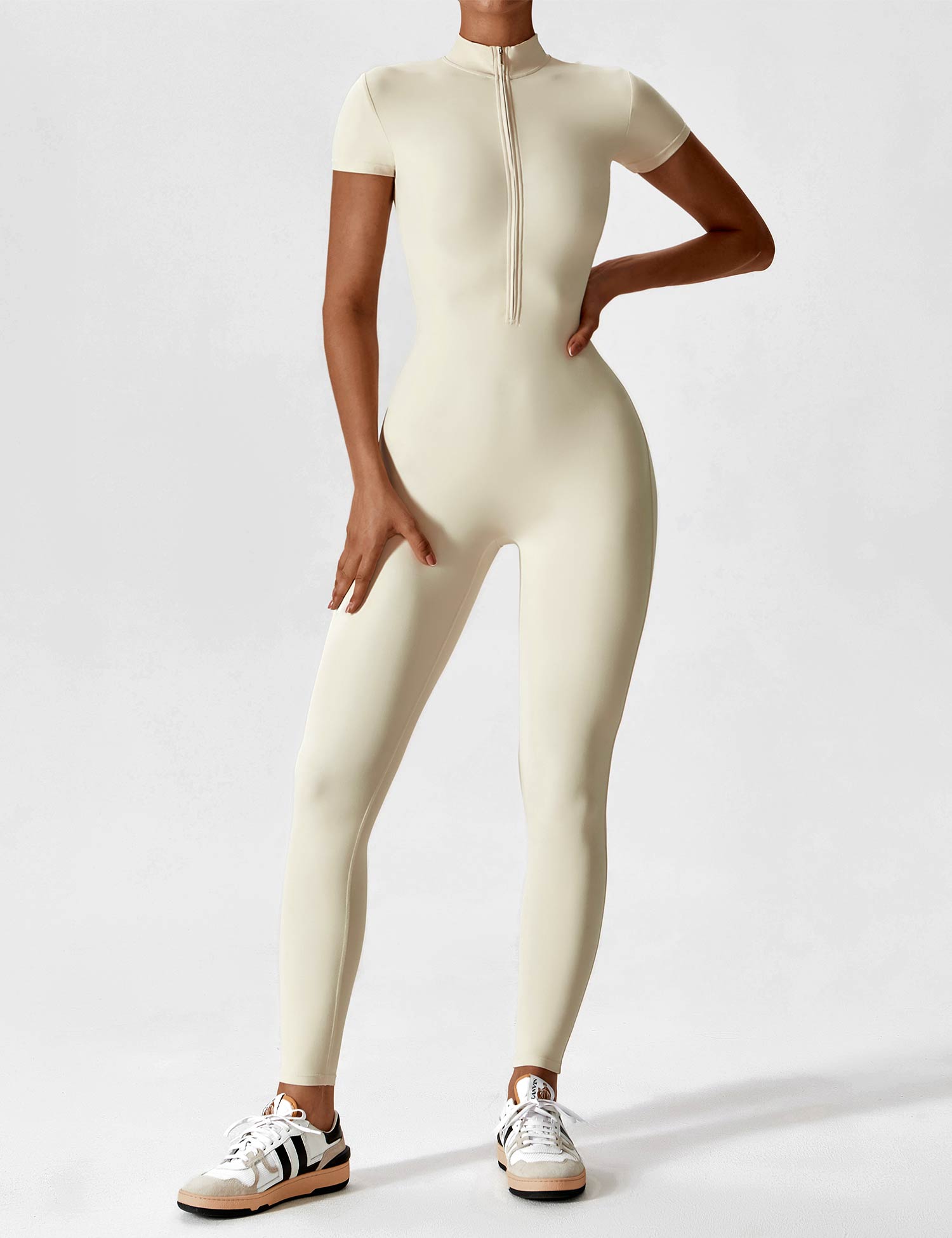 Lina | Naadloze Full-Zip Bodysuit