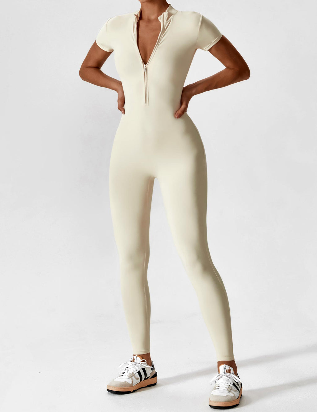 Lina | Naadloze Full-Zip Bodysuit