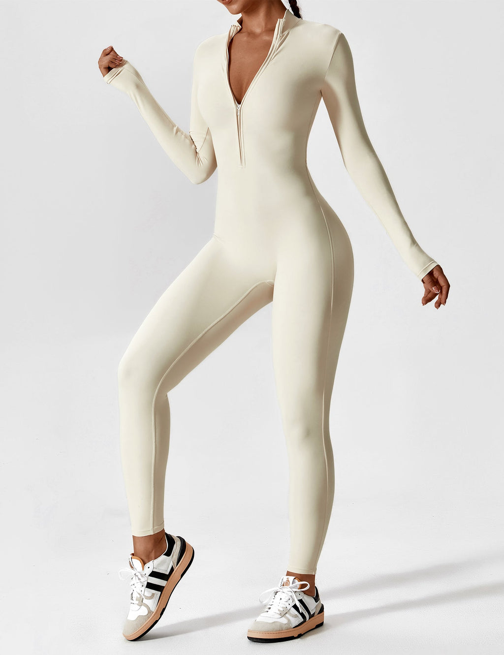 Lina | Naadloze Full-Zip Bodysuit