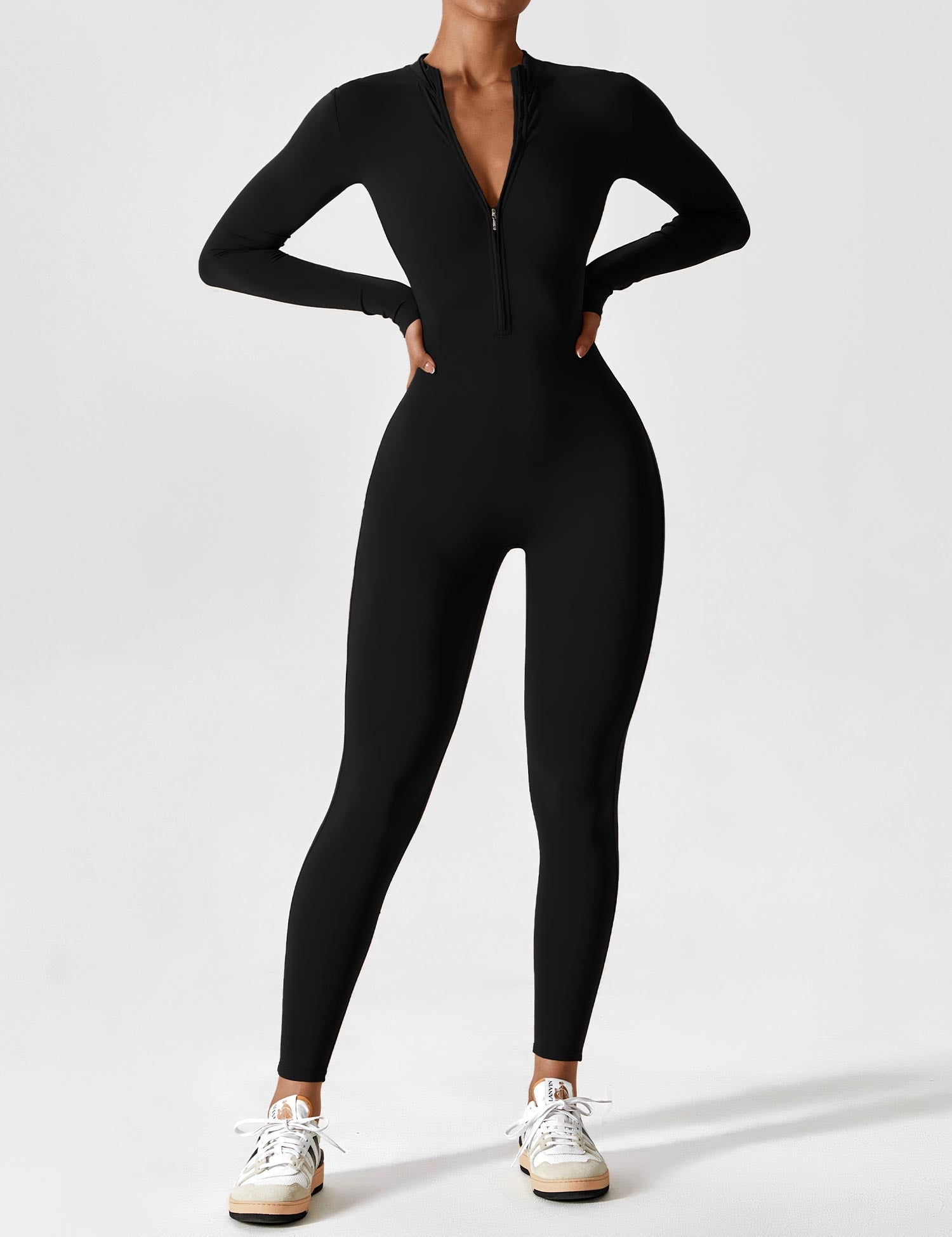 Lina | Naadloze Full-Zip Bodysuit