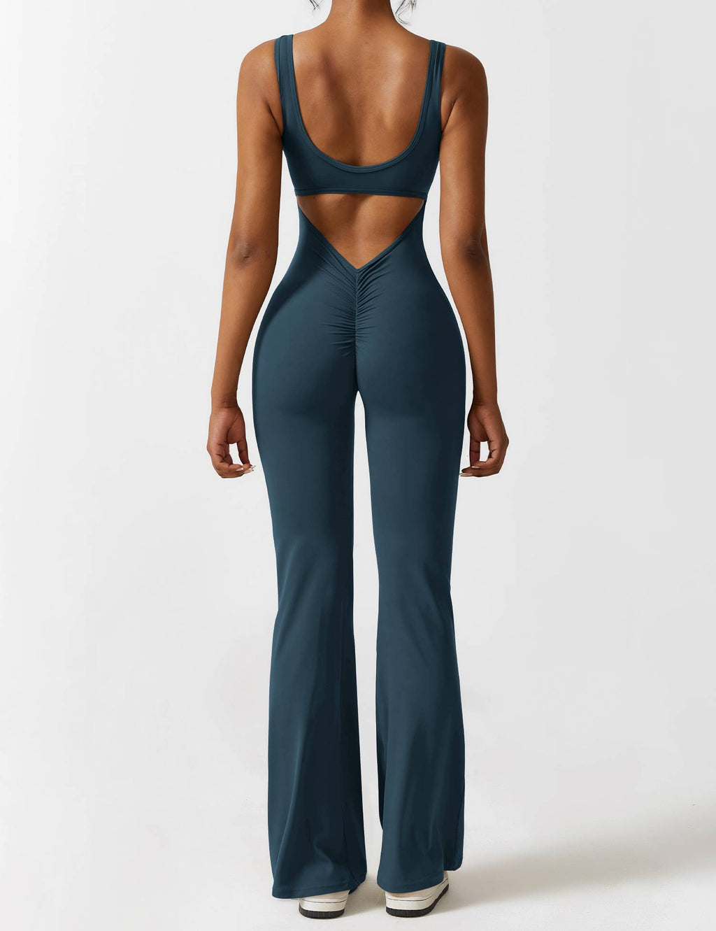 Sienna | Rugloze Flare-Jumpsuit