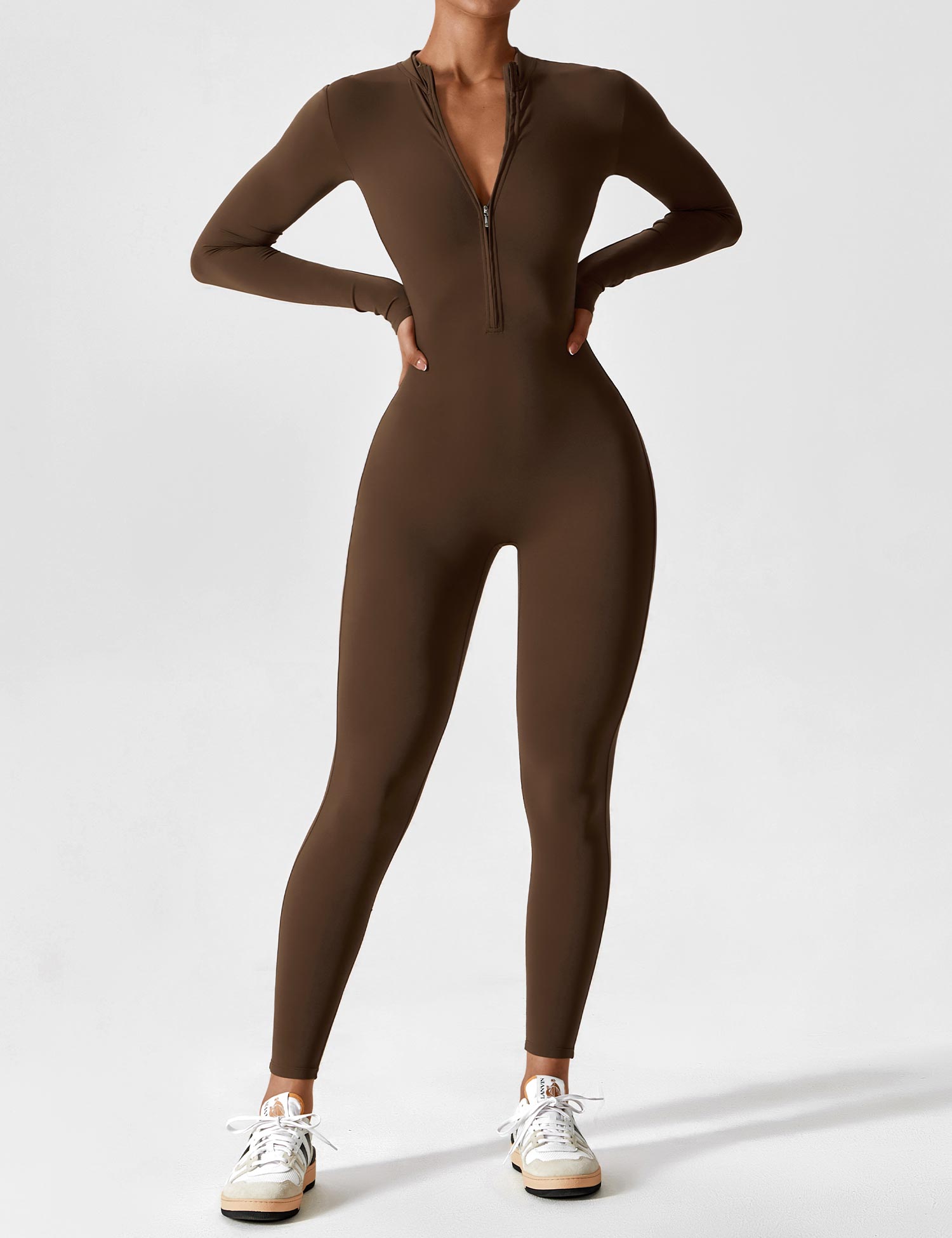 Lina | Naadloze Full-Zip Bodysuit