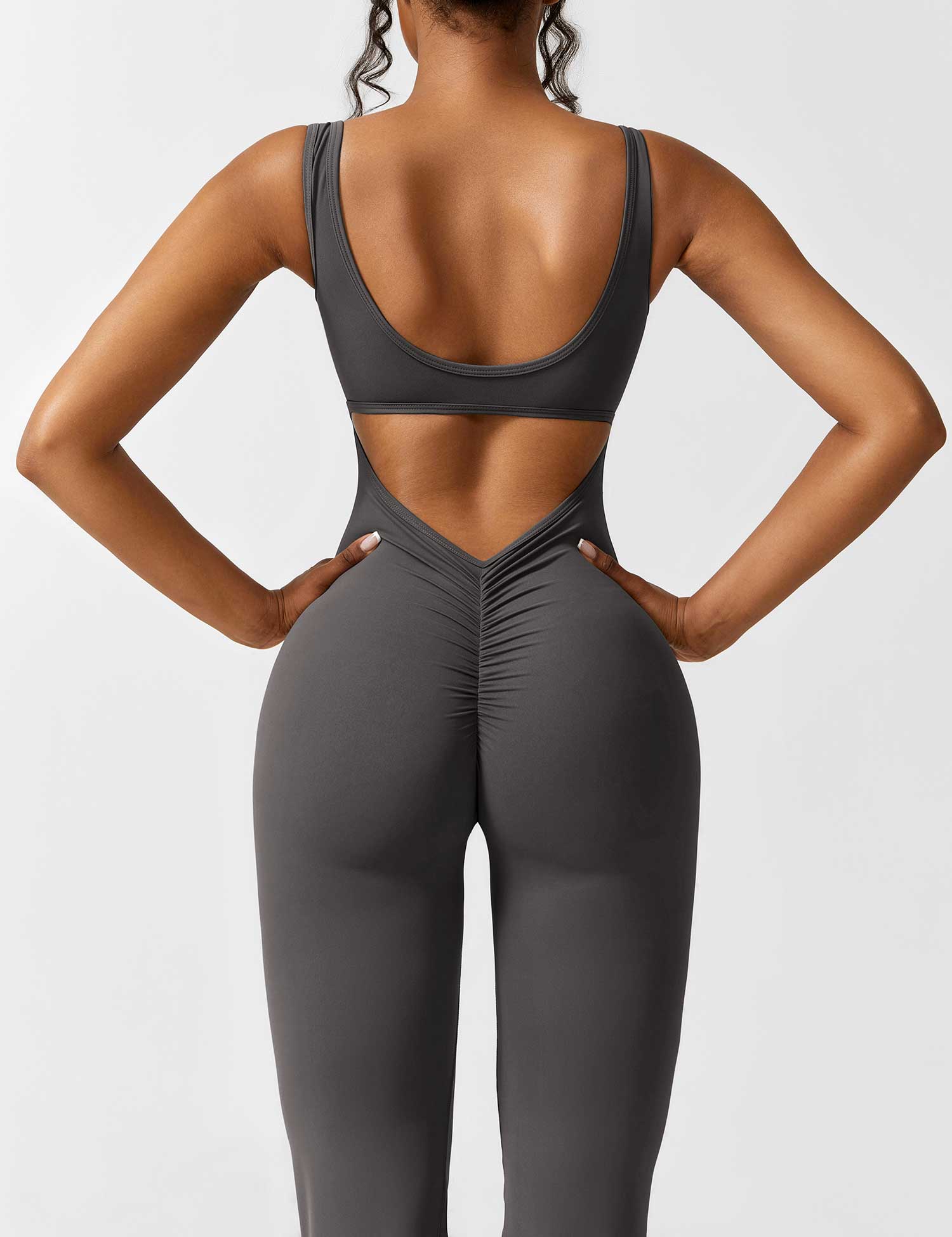 Sienna | Rugloze Flare-Jumpsuit