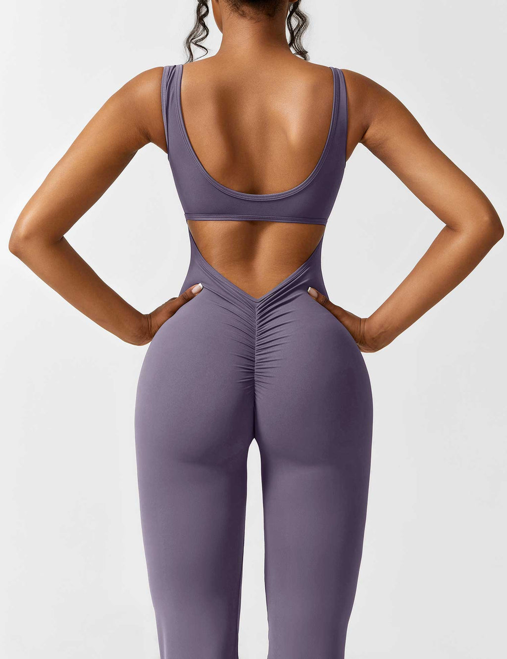 Sienna | Rugloze Flare-Jumpsuit
