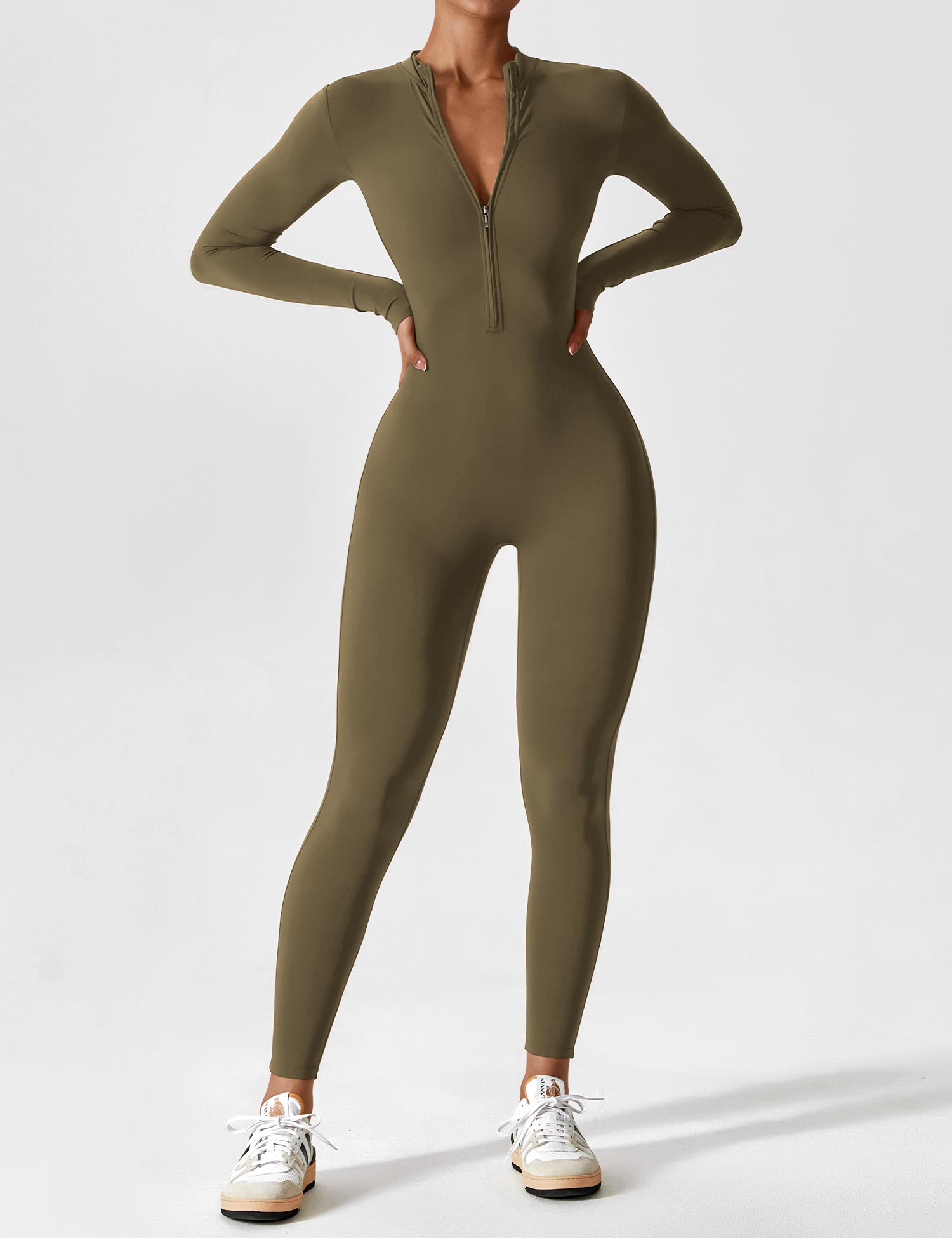 Lina | Naadloze Full-Zip Bodysuit