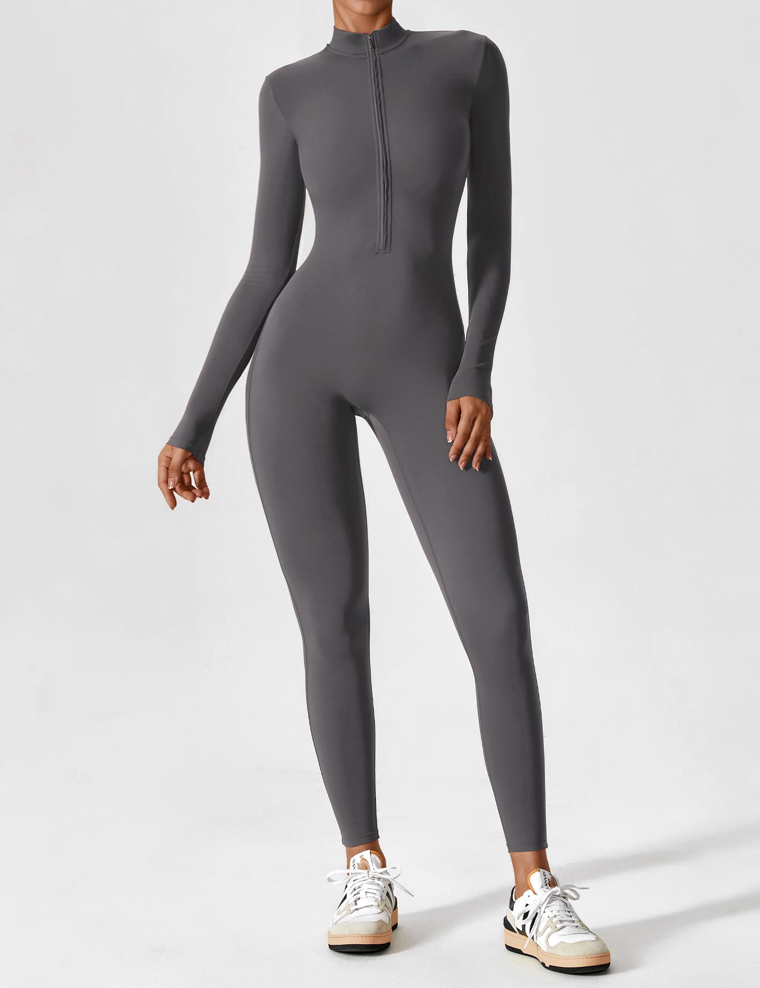 Lina | Naadloze Full-Zip Bodysuit