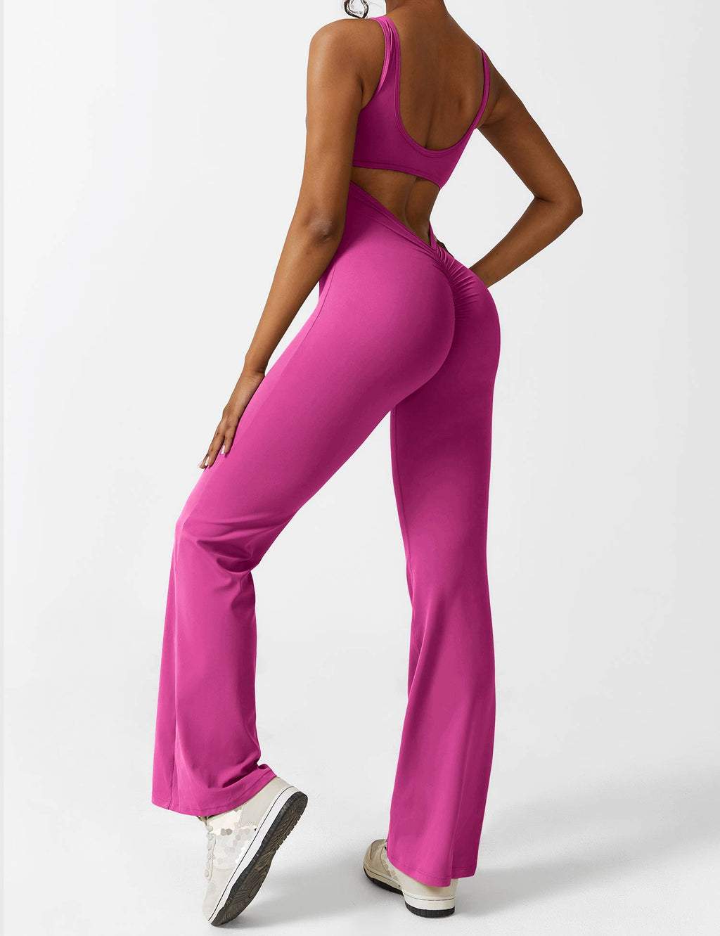Sienna | Rugloze Flare-Jumpsuit