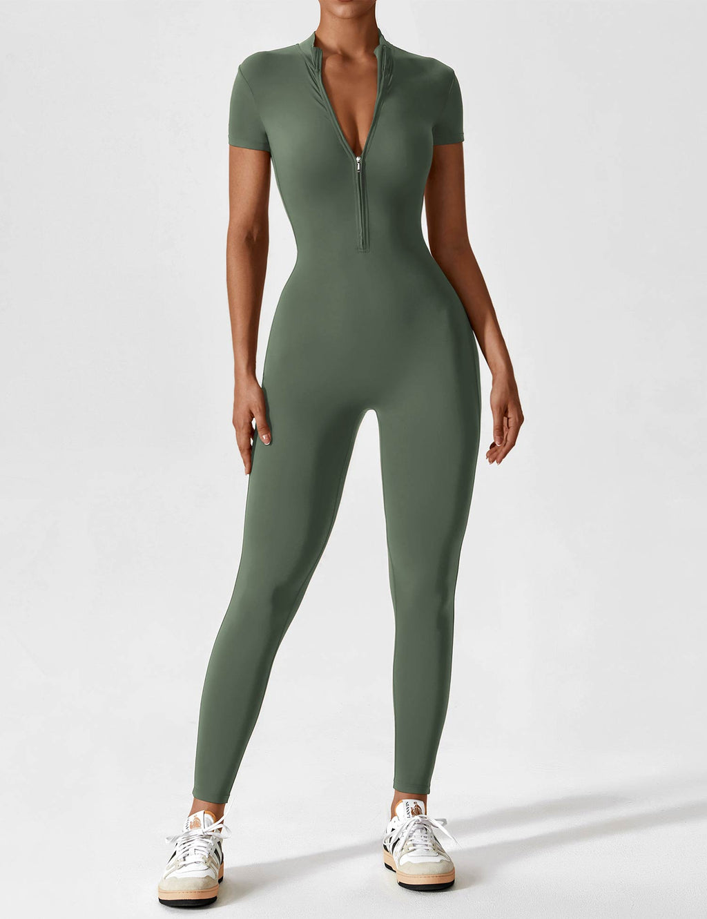 Lina | Naadloze Full-Zip Bodysuit