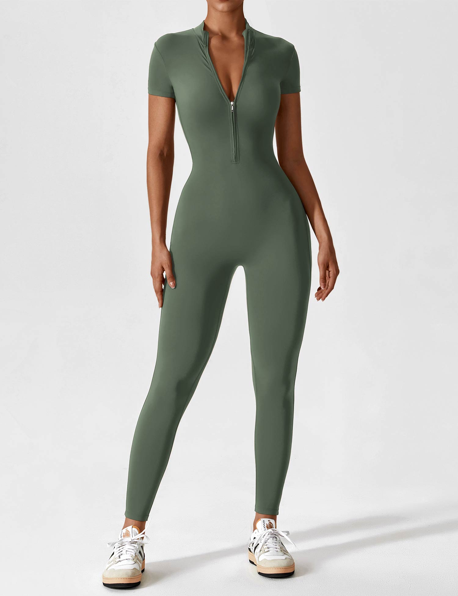 Lina | Naadloze Full-Zip Bodysuit