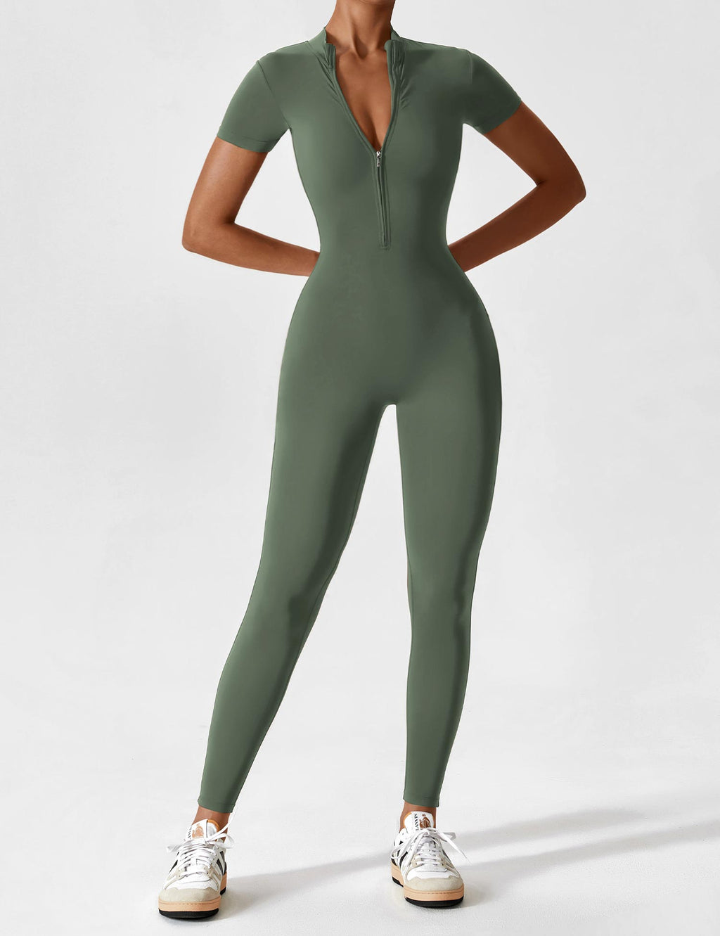 Lina | Naadloze Full-Zip Bodysuit