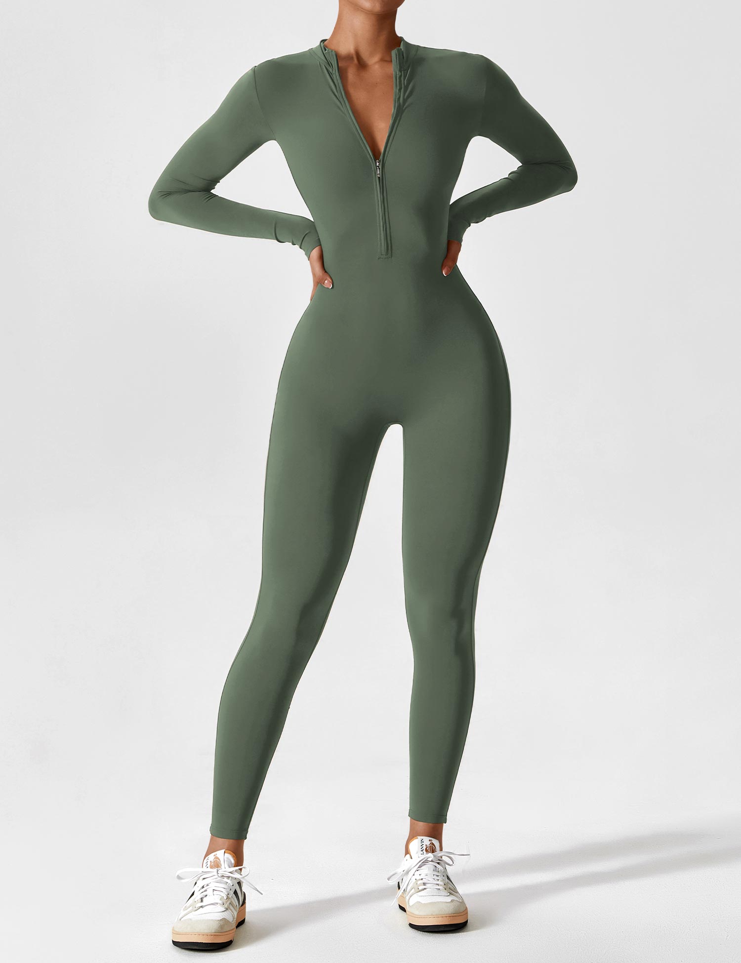 Lina | Naadloze Full-Zip Bodysuit