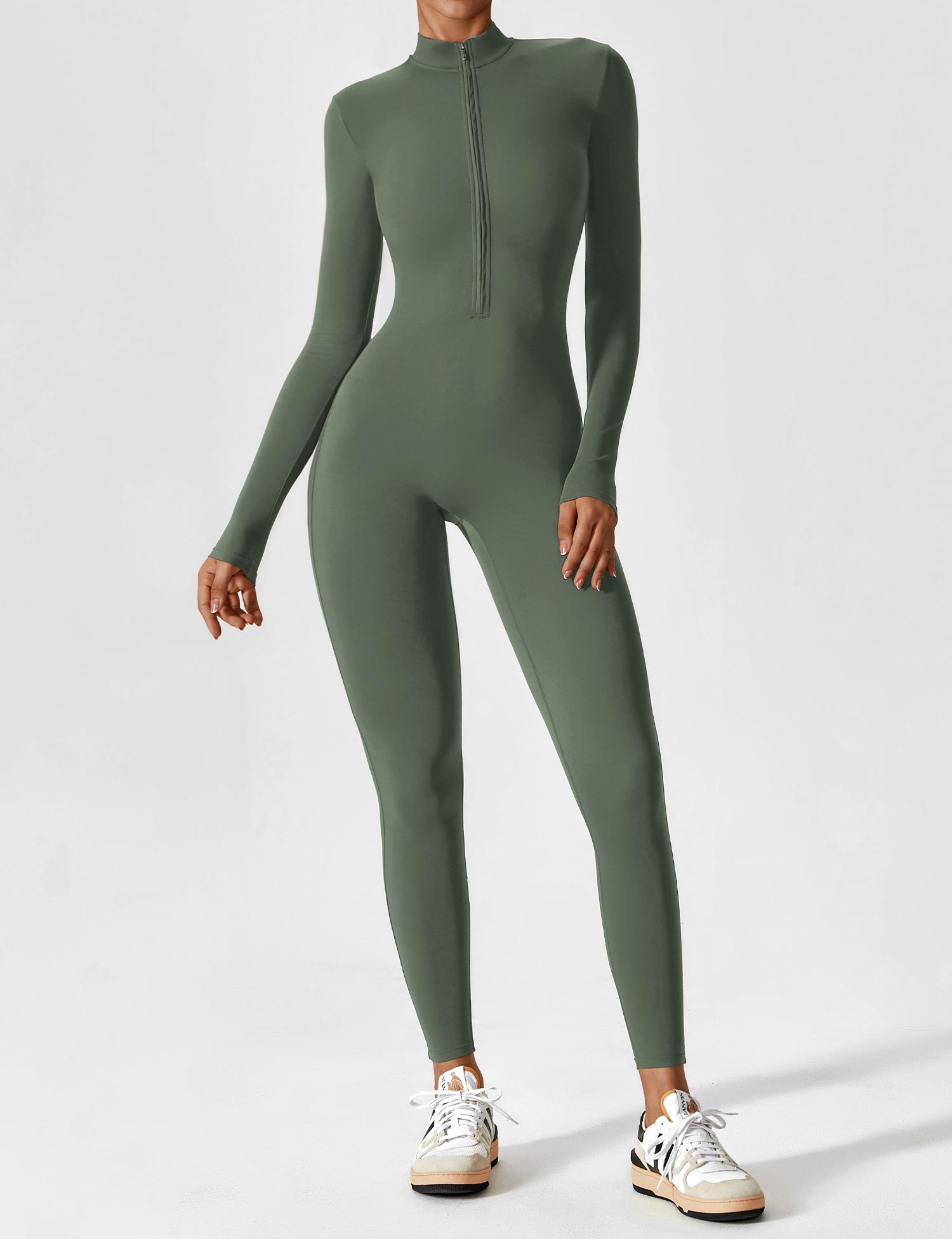 Lina | Naadloze Full-Zip Bodysuit