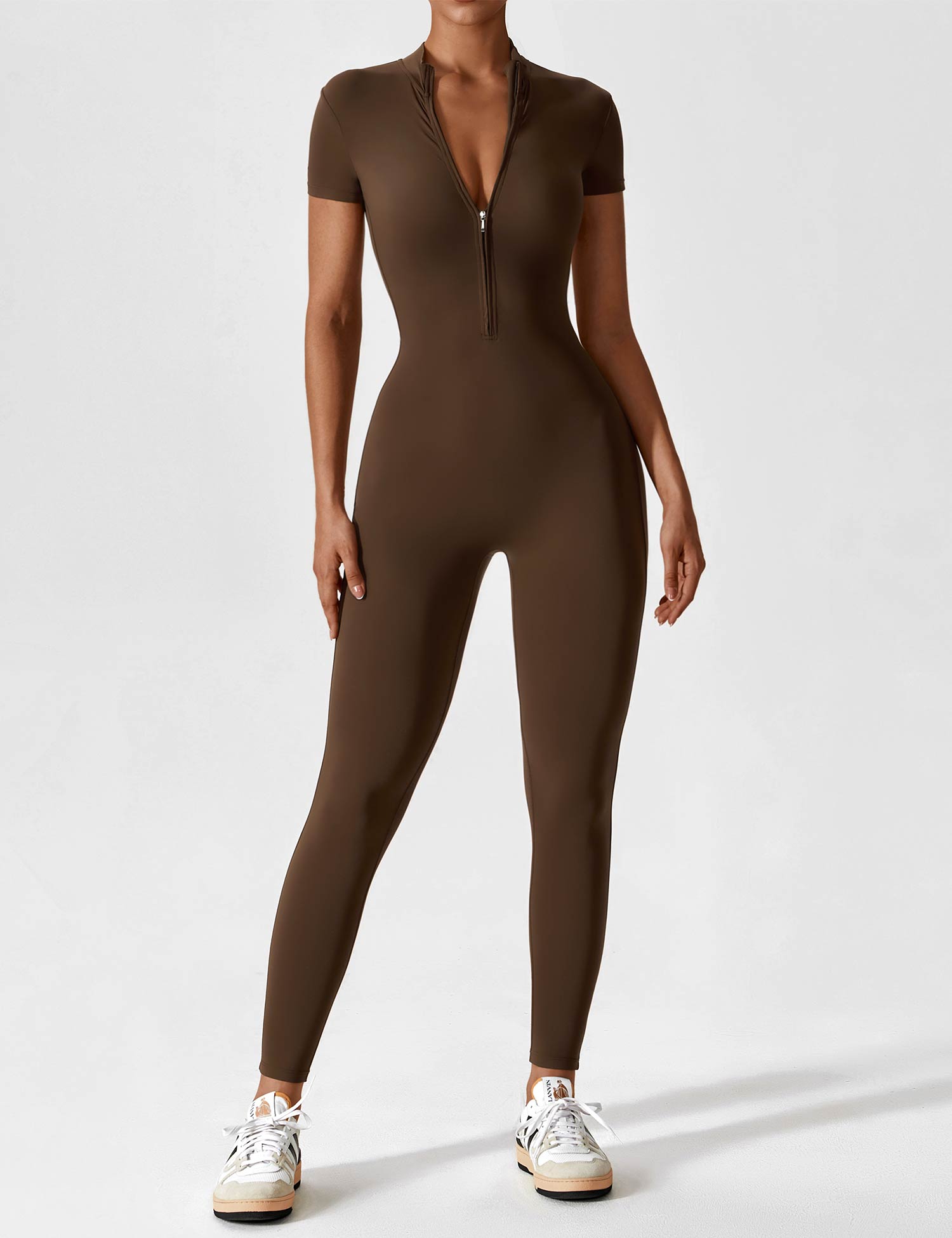 Lina | Naadloze Full-Zip Bodysuit