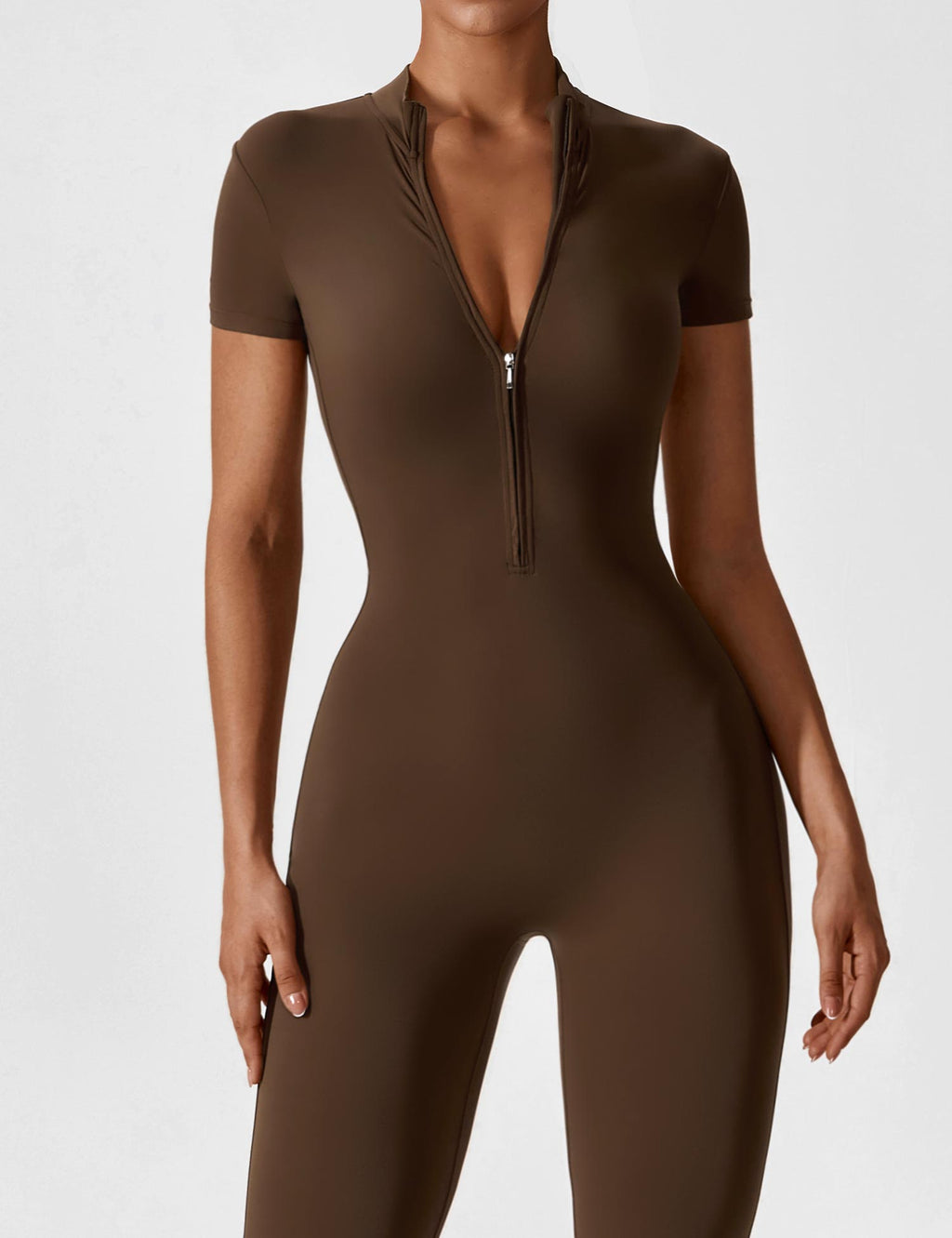 Lina | Naadloze Full-Zip Bodysuit